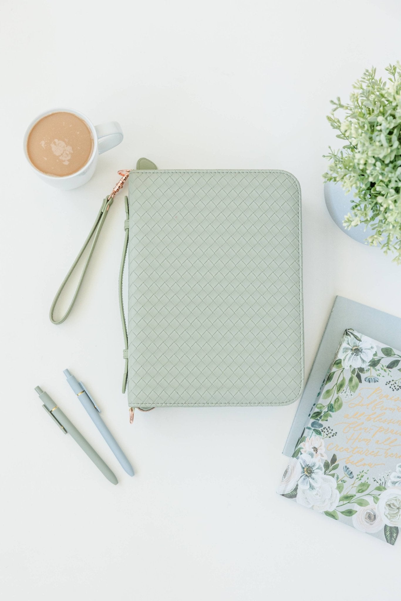 Crossbody Weave Bible Case - Sage - Ever, AJ - Gaines Jewelers