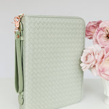 Crossbody Weave Bible Case - Sage - Ever, AJ - Gaines Jewelers