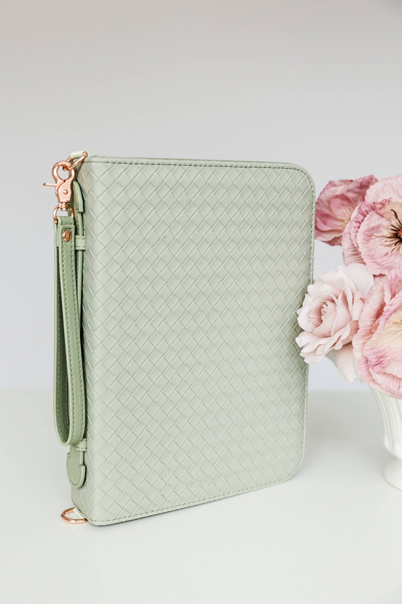 Crossbody Weave Bible Case - Sage - Ever, AJ - Gaines Jewelers