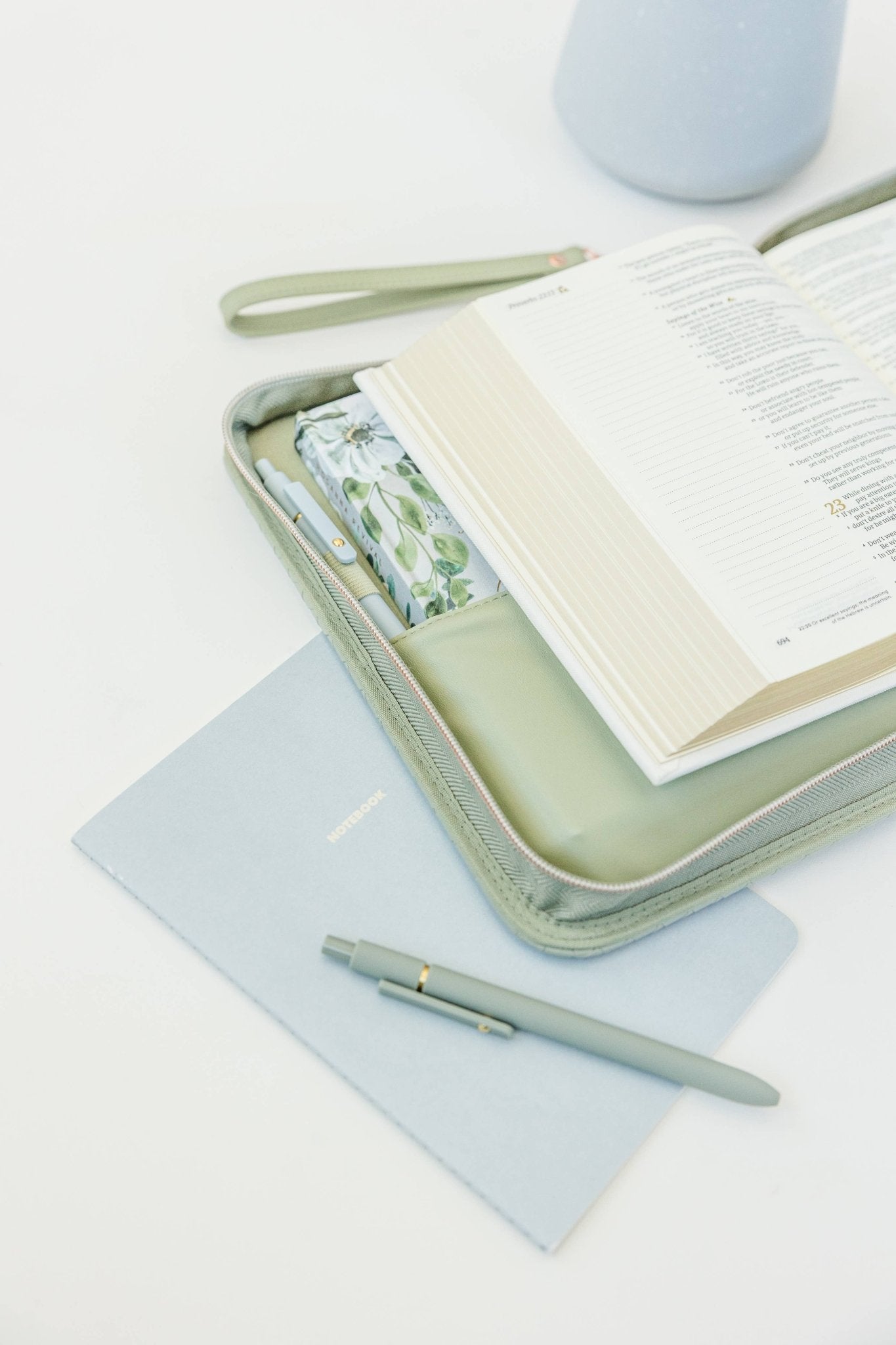 Crossbody Weave Bible Case - Sage - Ever, AJ - Gaines Jewelers