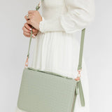 Crossbody Weave Bible Case - Sage - Ever, AJ - Gaines Jewelers