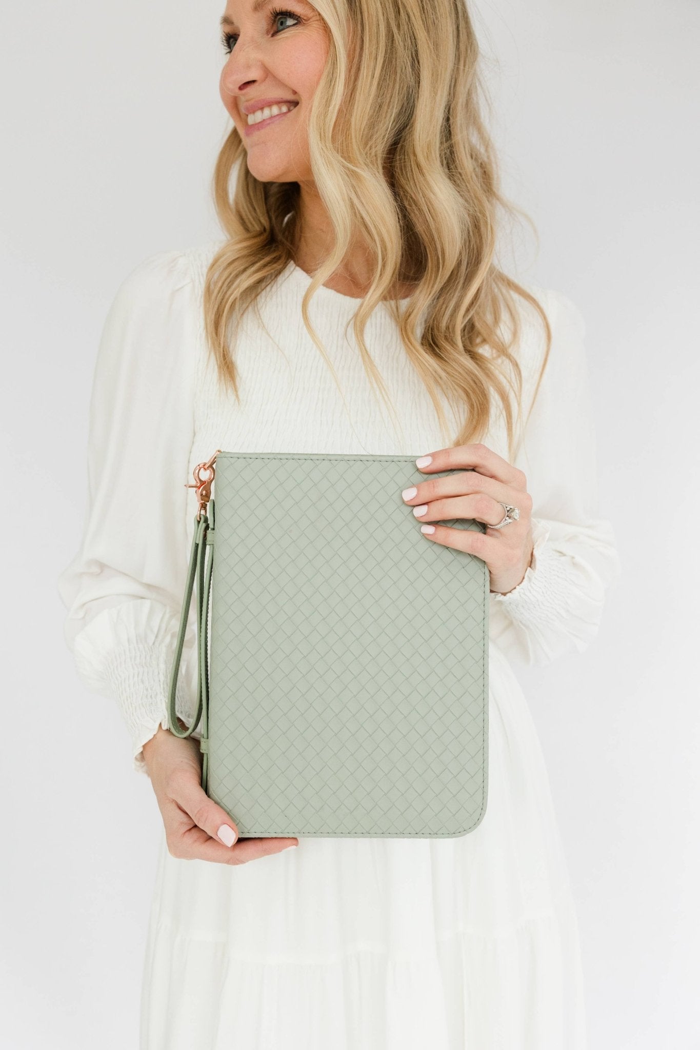 Crossbody Weave Bible Case - Sage - Ever, AJ - Gaines Jewelers