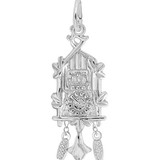 Cuckoo Clock Charm Sterling Sliver - Rembrandt Charms - Gaines Jewelers