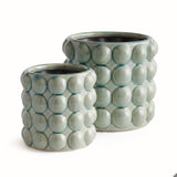 Valencia Pots, Set of 2, Blue - Napa Home & Garden