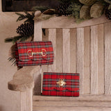 Lisi Lerch - Ruby Scalloped - Red Plaid WS: Gold Bow