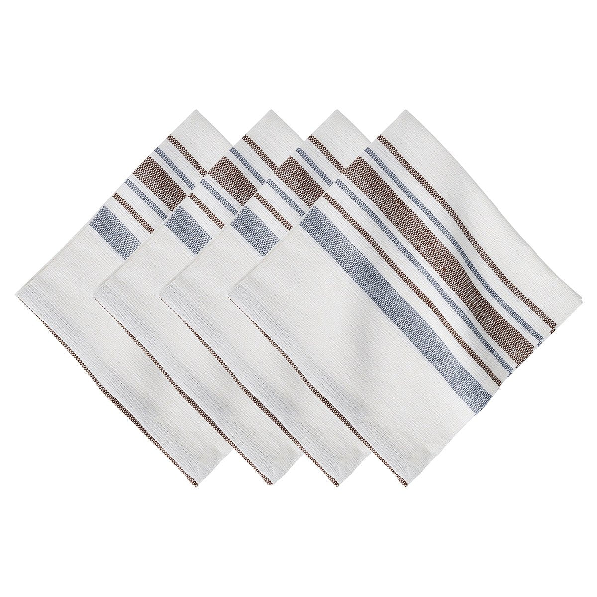 Danish Stripe Napkin Set/4 - Taupe - Juliska - Gaines Jewelers