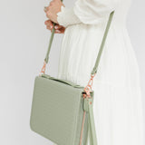 Crossbody Weave Bible Case - Sage - Ever, AJ