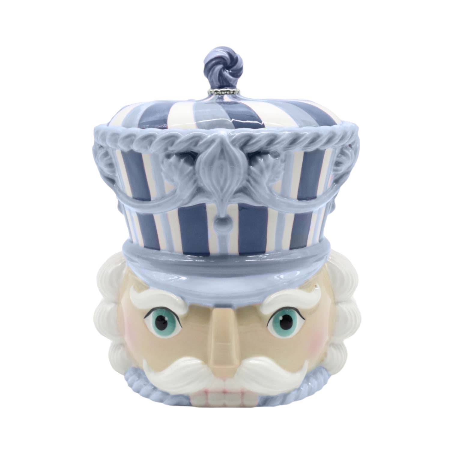 December Diamonds - 10in Blue Nutcracker Cookie Jar - Gaines Jewelers