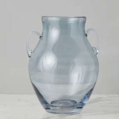 Denim Glass Amphora Flower Vase, Medium - Etu Home - Gaines Jewelers