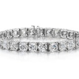 ****Diamond bracelet, tennis style 25.51ct 14kt white gold - Gaines Jewelers