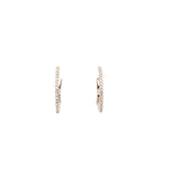 Diamonds hoop earrings, inside - out with 50 diamonds=.26ct in 14kt white gold by Nemati - Gaines Jewelers