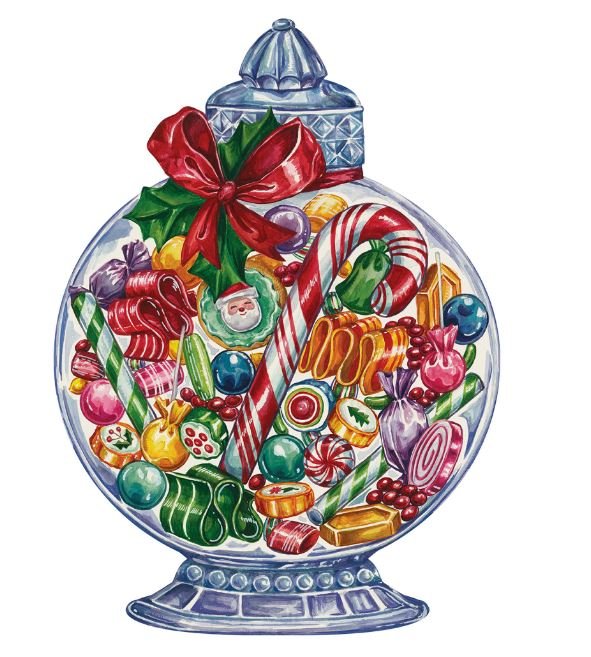 Die - Cut Candy Jar Placemat - Hester & Cook - Gaines Jewelers