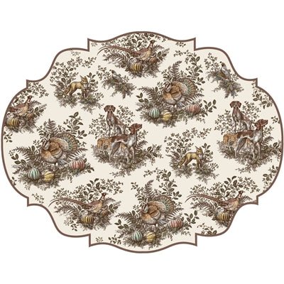 Die-cut Harvest Toile Frame Placemat - Hester & Cook - Gaines Jewelers
