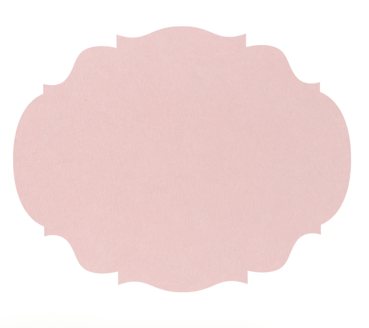 Die - Cut Pink French Frame Placemat - Hester & Cook - Gaines Jewelers