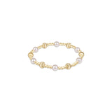 Dignity Sincerity Gold 6mm Bracelet - Pearl - enewton - Gaines Jewelers