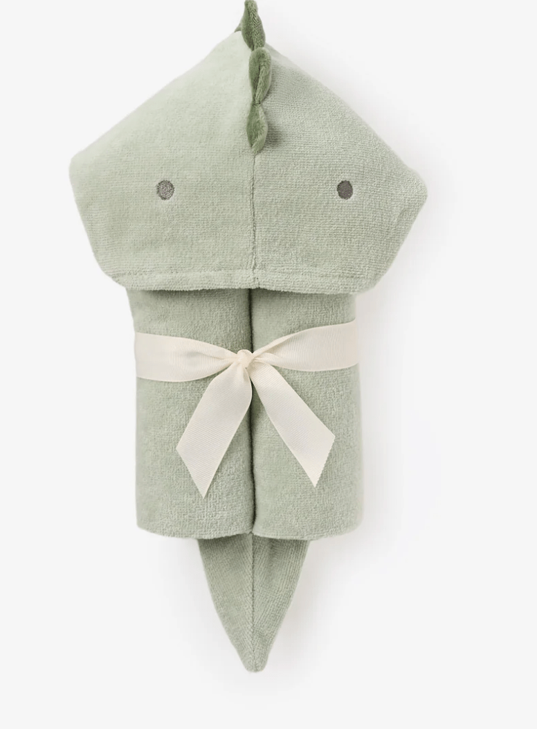 Dinosaur Hooded Baby Bath Wrap - Elegant Baby - Gaines Jewelers