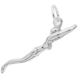 Diving Female Swimmer Charm - Gaines Jewelers