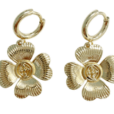 Dogwood Carm-Huggie Hoops -Gracewear Collection - Gaines Jewelers