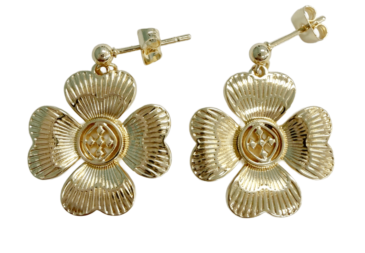 Dogwood Charm- Post Earrings -Gracewear Collection - Gaines Jewelers