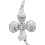 Dogwood Flower Charm Sterling Sliver - Rembrandt Charms - Gaines Jewelers