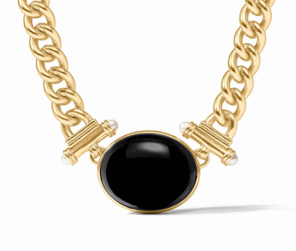 Dolce Statement Necklace - Obsidian Black - Julie Vos - Gaines Jewelers