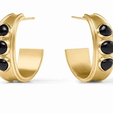 Dolce Stone Hoop - Obsidian Black - M - Julie Vos - Gaines Jewelers