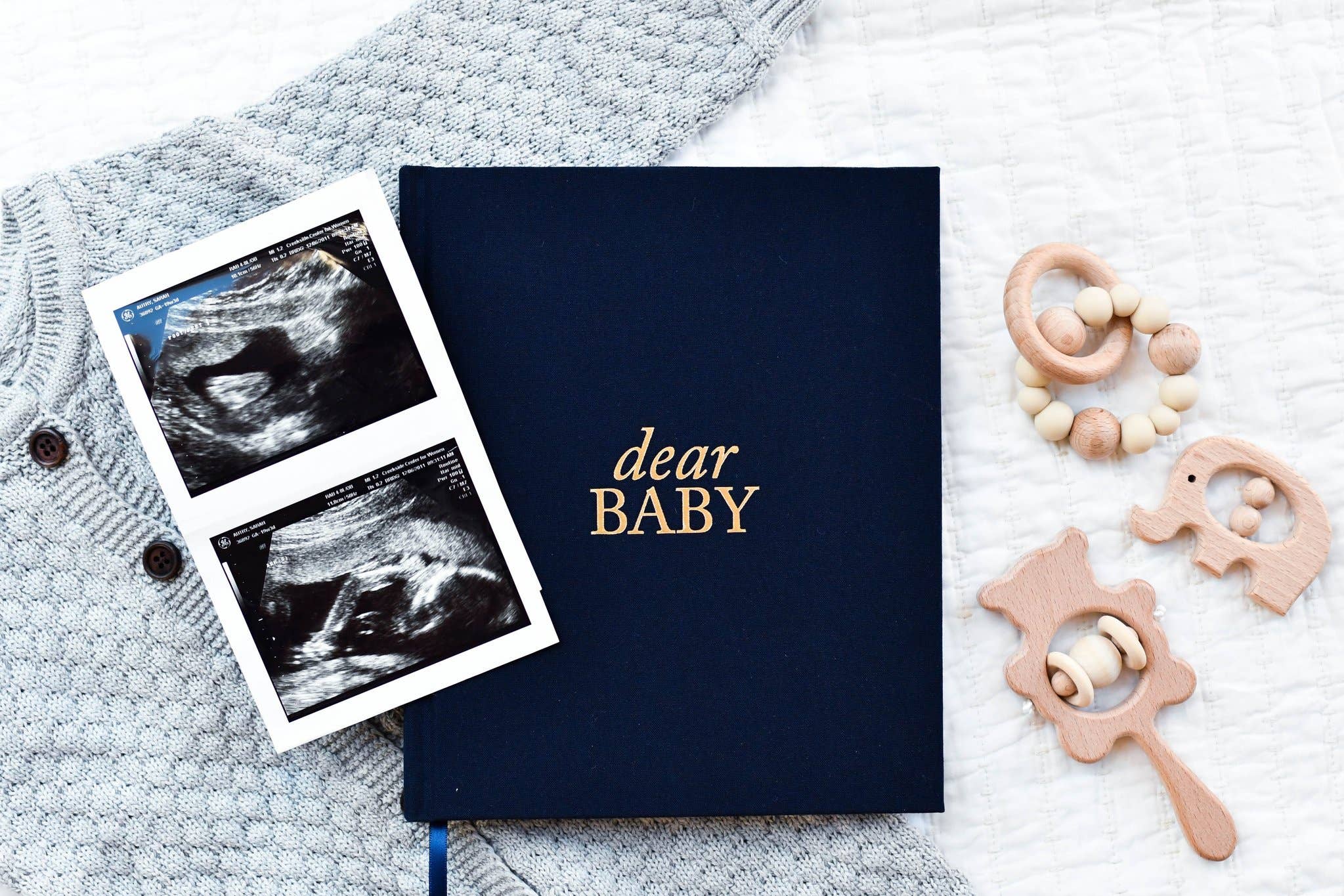 Duncan & Stone Paper Co. - Dear Baby: A Pregnancy Prayer Journal & Memory Book for Moms: Ivory - Gaines Jewelers