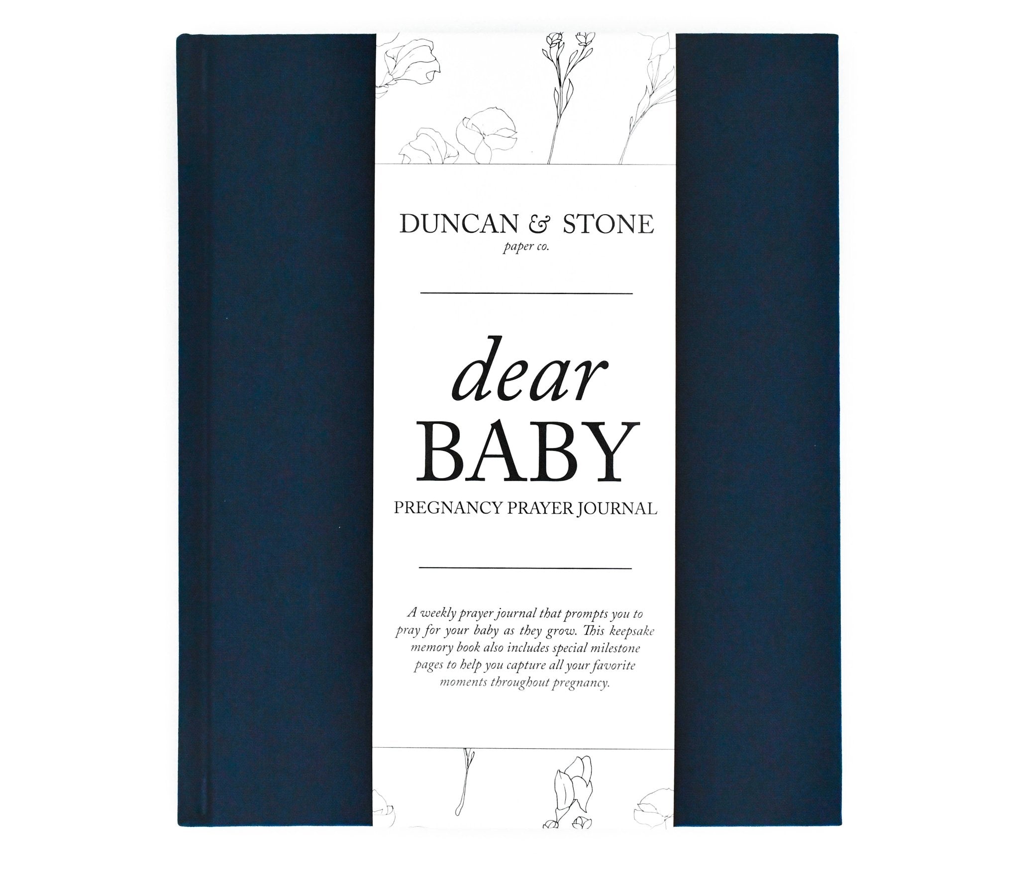 Duncan & Stone Paper Co. - Dear Baby: A Pregnancy Prayer Journal & Memory Book for Moms: Ivory - Gaines Jewelers