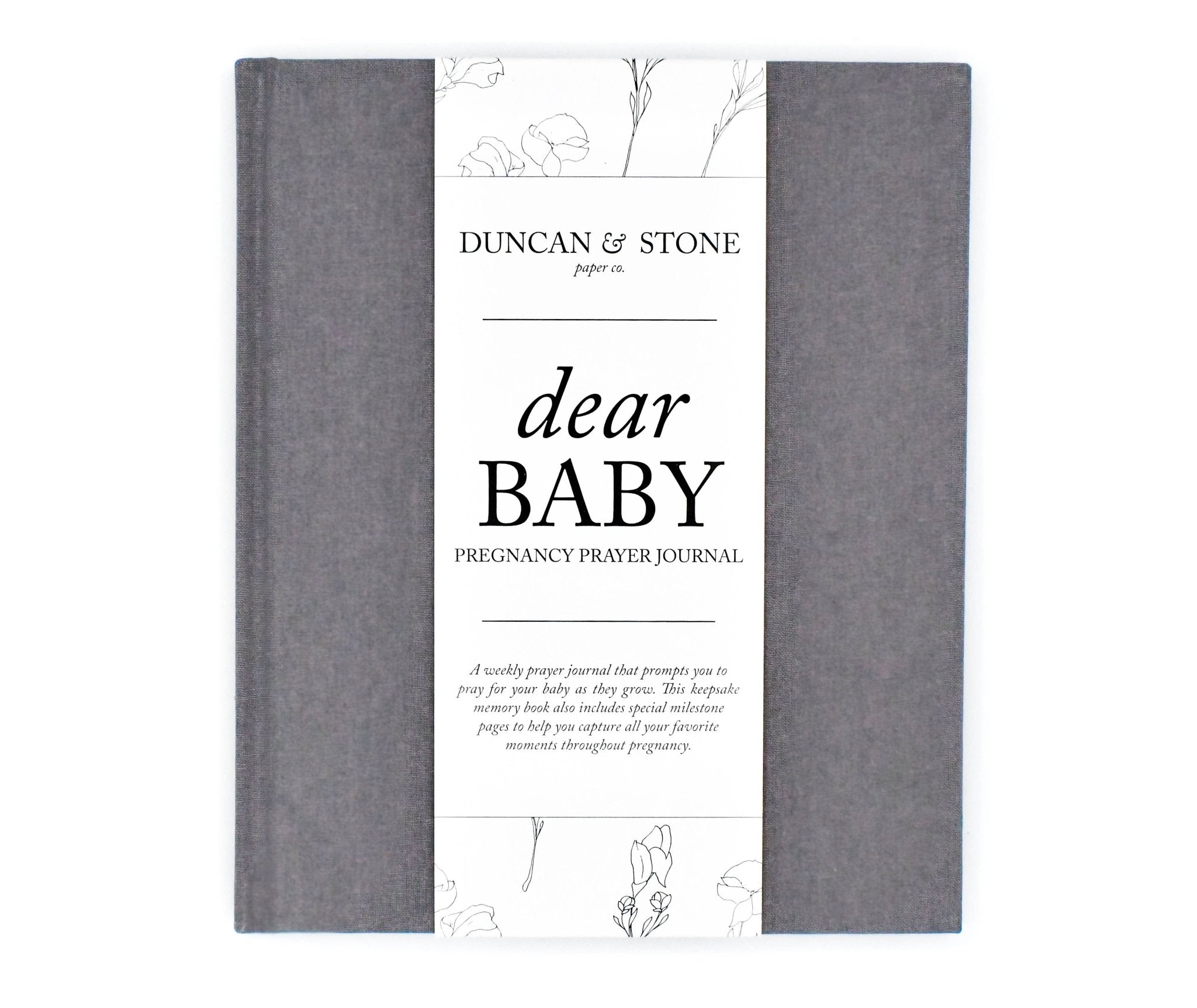 Duncan & Stone Paper Co. - Dear Baby: A Pregnancy Prayer Journal & Memory Book for Moms: Ivory - Gaines Jewelers