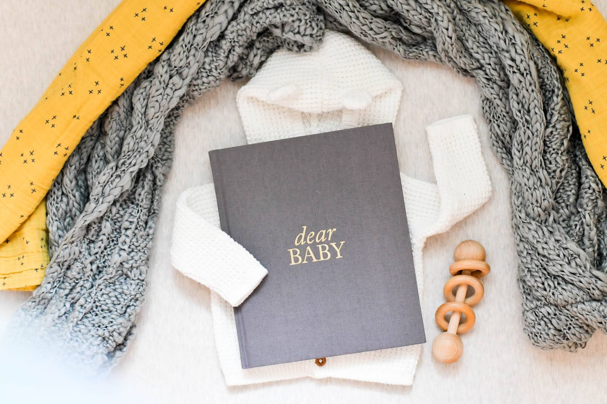 Duncan & Stone Paper Co. - Dear Baby: A Pregnancy Prayer Journal & Memory Book for Moms: Ivory - Gaines Jewelers