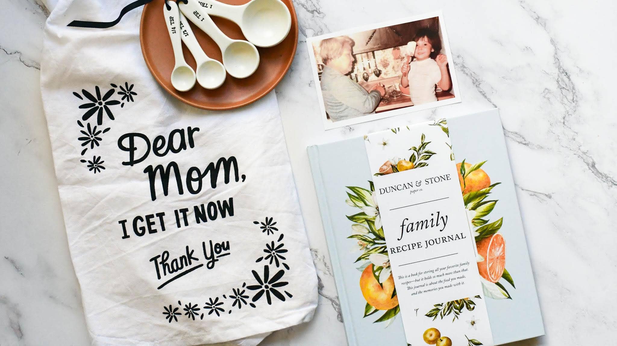 Duncan & Stone Paper Co. - Family Recipe Book & Keepsake Journal | Mother's Day Gift - Gaines Jewelers
