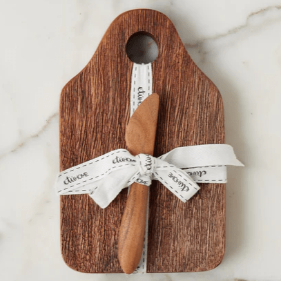 Dutch Cheese Board with Spreader, Small, Natural - Etu Home - Gaines Jewelers