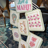 Mid Mod Design LLC - LARGE Designer Let’s MAHJ! Tile Door Hanger