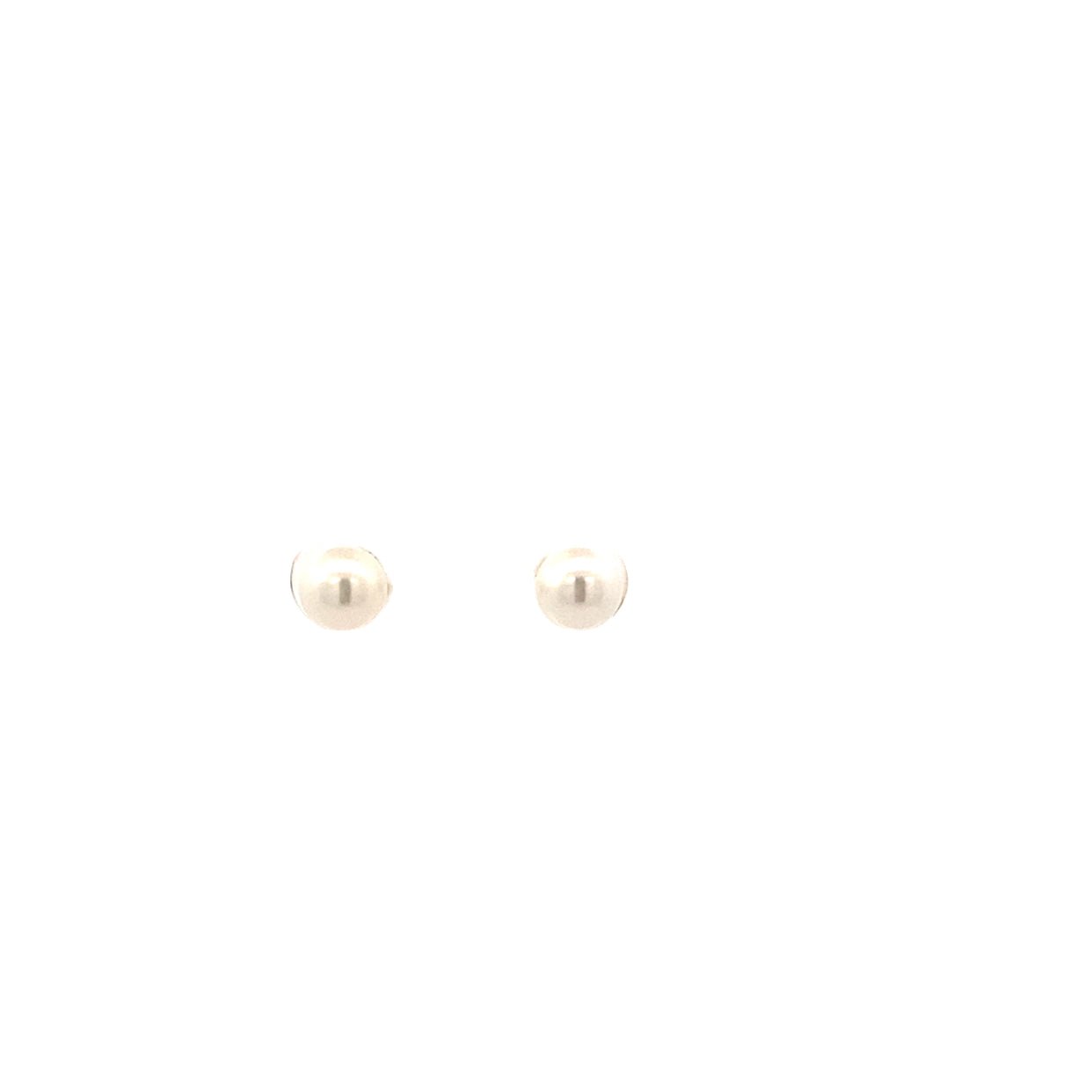 Earrings - akoya pearl stud 6.5 - 7mm 18kt yellow gold - Gaines Jewelers