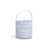 Easter Basket - Picnic in Blue with Blue Embroidered Cross - Petite Keep - Gaines Jewelers