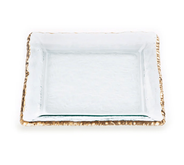 Edgey Square Platter - Annieglass - Gaines Jewelers