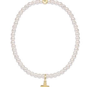 egirl Classic Pearl 3mm Cross Charm - enewton - Gaines Jewelers