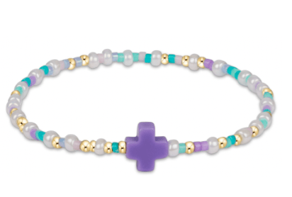 egirl Hope Unwritten Signature Cross Bracelet - How Do You Lilac Me Now? - Enewton - Gaines Jewelers