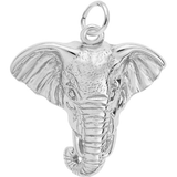 Elephant Head Charm Sterling Sliver - Rembrandt Charms - Gaines Jewelers