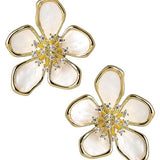 Elinore Mother of Pearl Floral Earring - Lisi Lerch - Gaines Jewelers