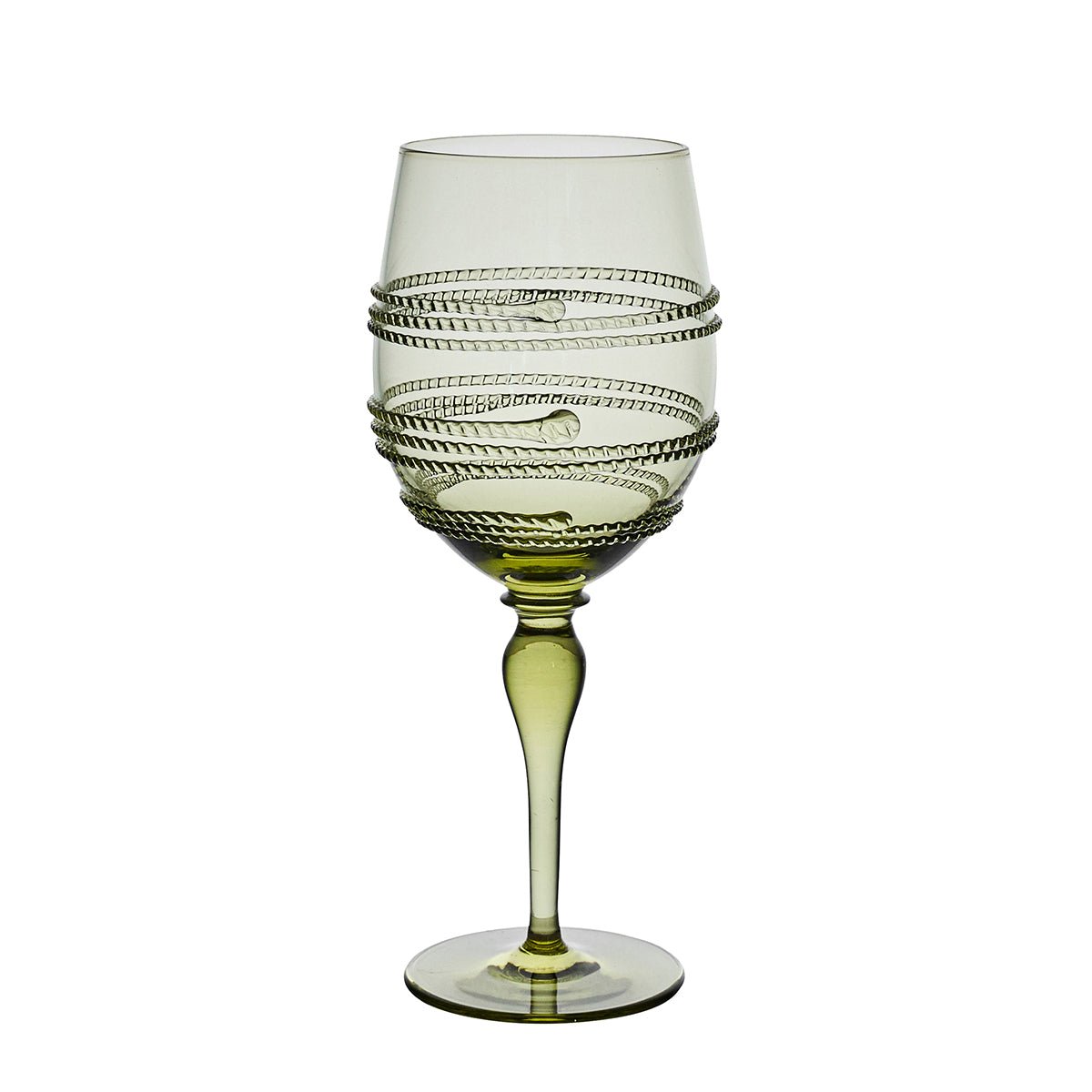 Ella Wine Glass - Green - Juliska - Gaines Jewelers