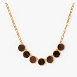 Ellie Multi Bezel Necklace - Brackish - Gaines Jewelers