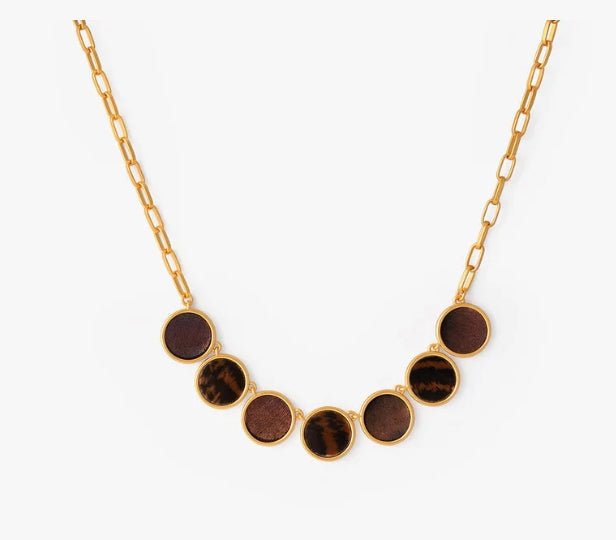 Ellie Multi Bezel Necklace - Brackish - Gaines Jewelers