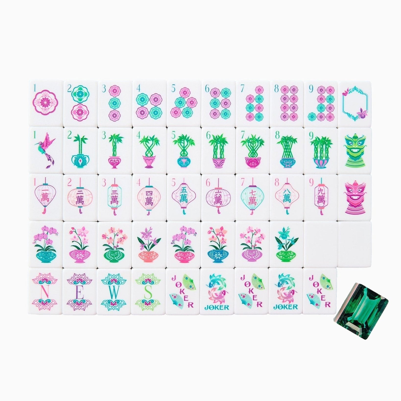 Emerald Mahjong Tiles - Oh My Mahjong - Gaines Jewelers