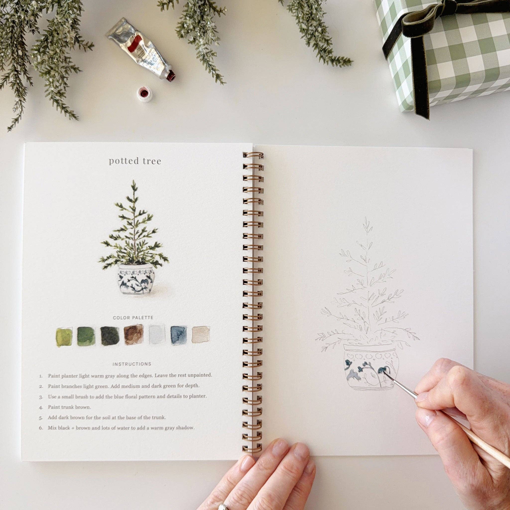 emily lex studio - Classic christmas watercolor workbook - Gaines Jewelers