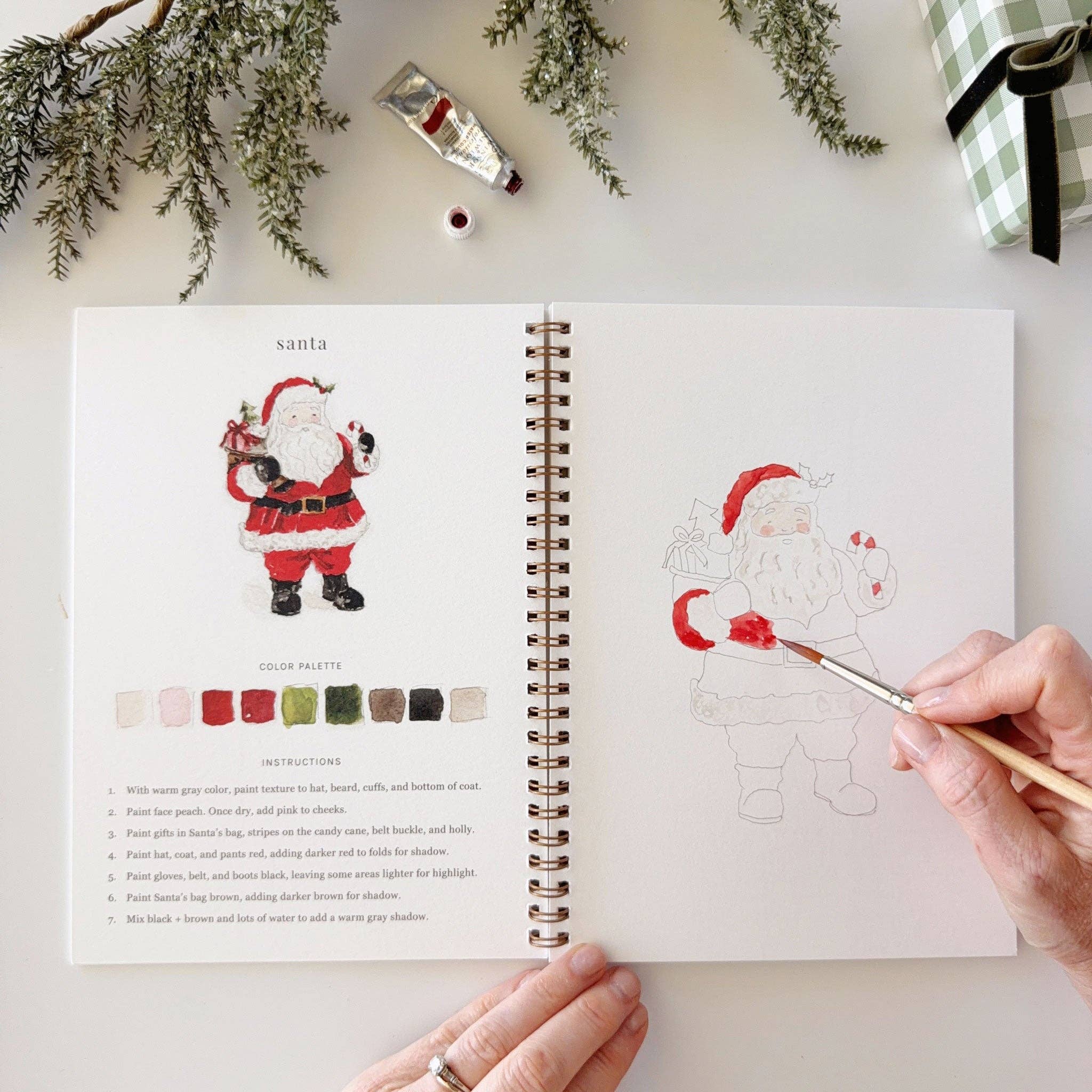 emily lex studio - Classic christmas watercolor workbook - Gaines Jewelers