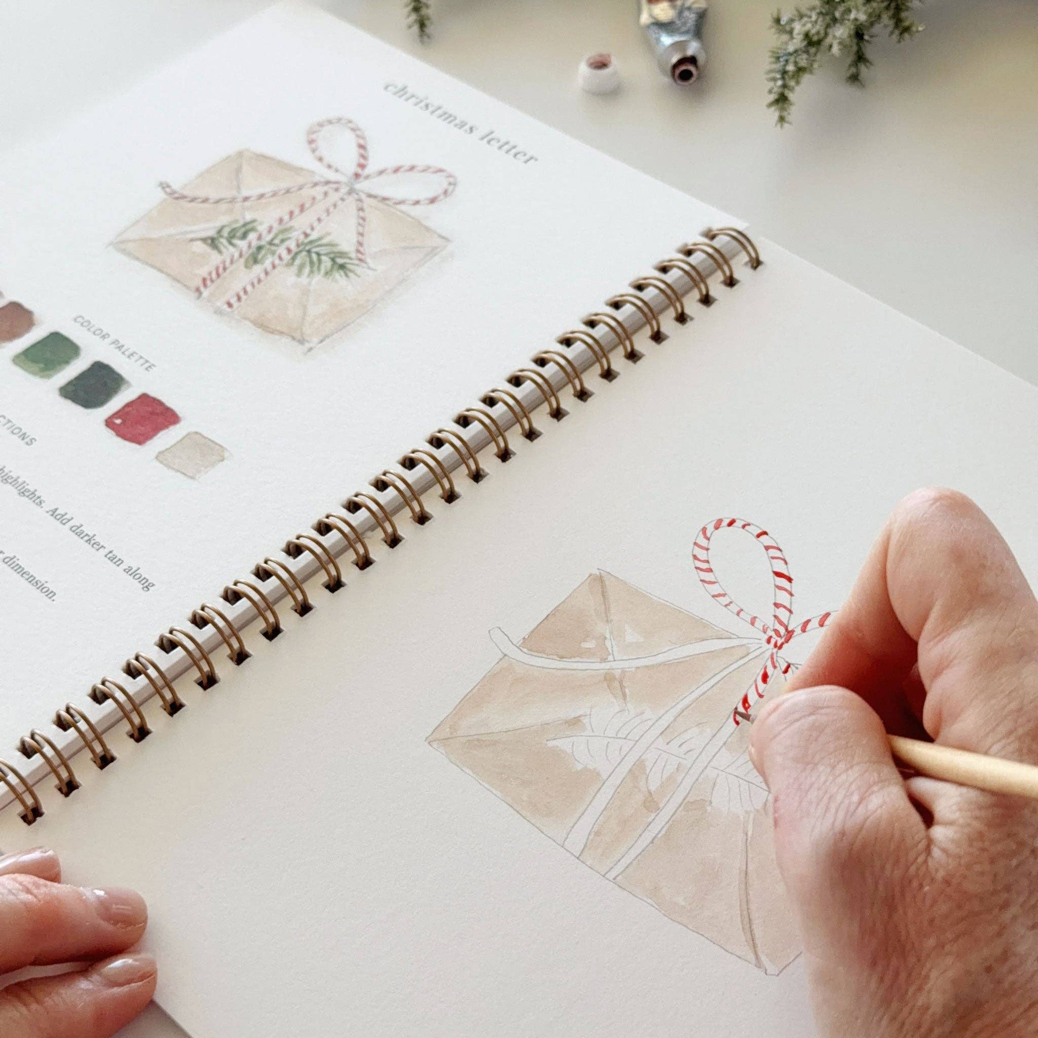 emily lex studio - Classic christmas watercolor workbook - Gaines Jewelers