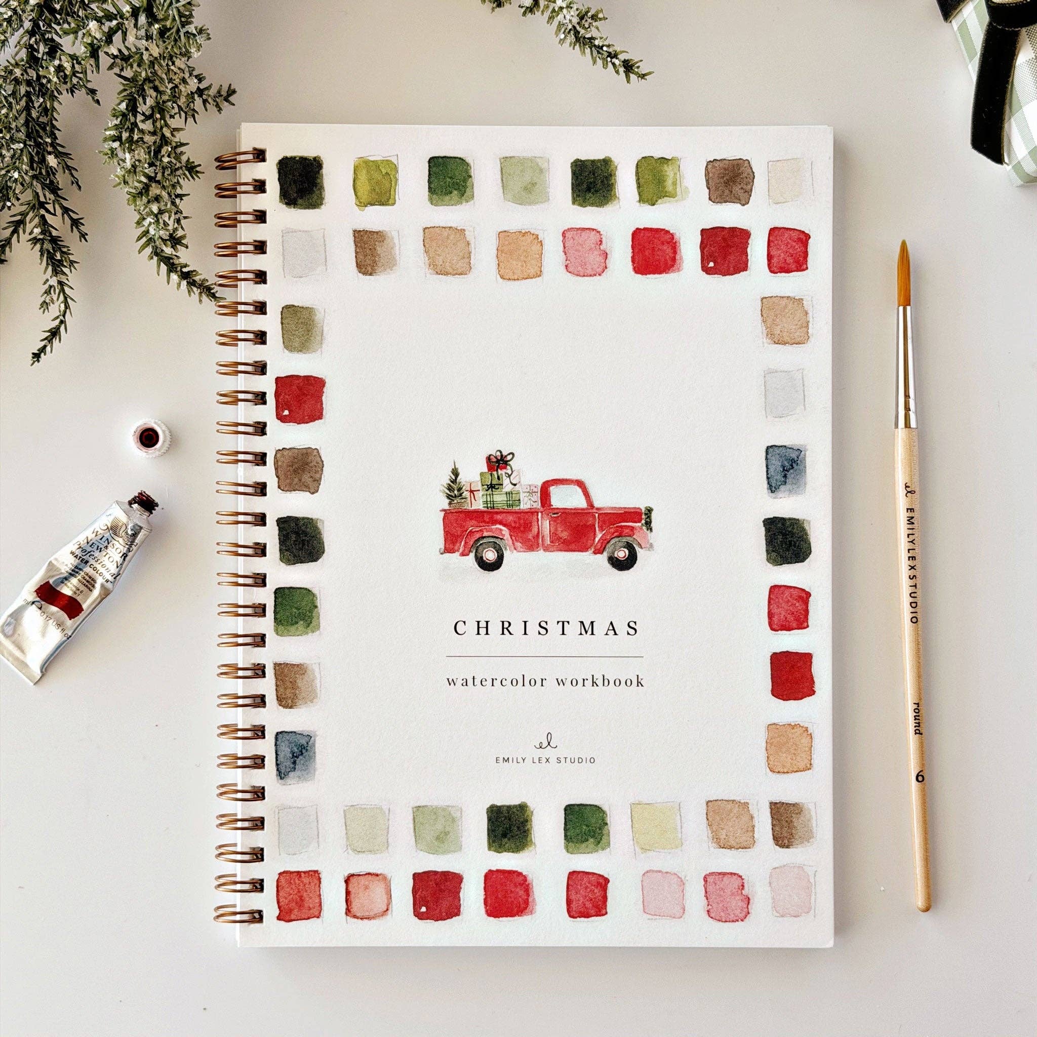 emily lex studio - Classic christmas watercolor workbook - Gaines Jewelers