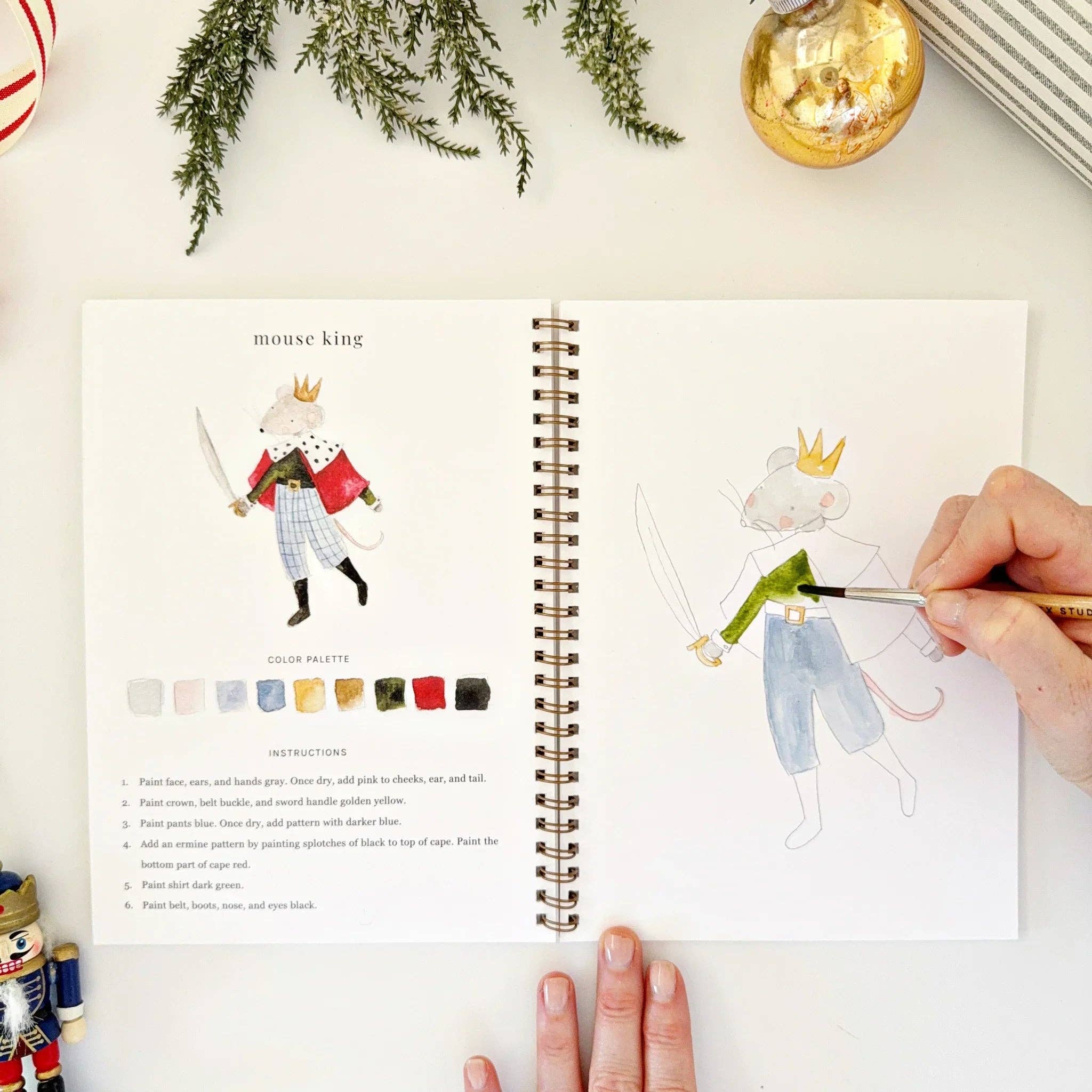 emily lex studio - Nutcracker watercolor workbook - Gaines Jewelers