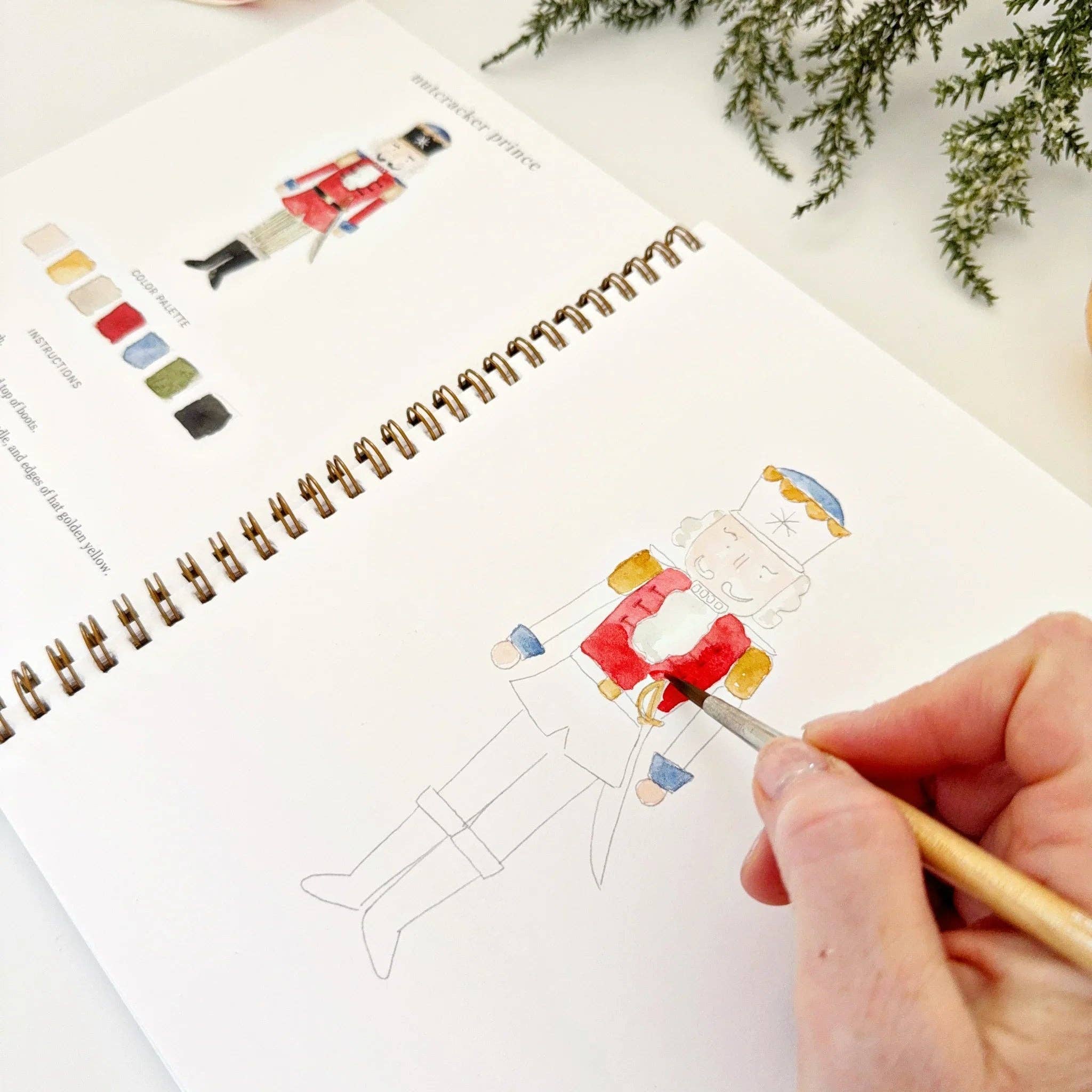 emily lex studio - Nutcracker watercolor workbook - Gaines Jewelers